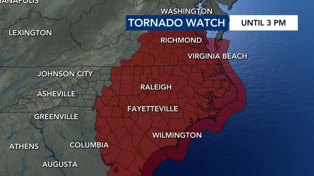 Tornado watch in effect as Tropical Depression Nicole dumps rain on NC