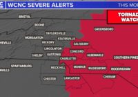 Tornado watch in effect as Nicole moves over the Carolinas