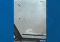 Crazy video! Deer Park postal worker rides out a tornado in his truck