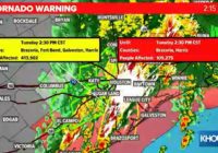 Tornado Warning for parts of Fort Bend and Brazoria counties expires at 2 p.m.