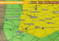 Another round of storms Tuesday could bring hail, damaging winds across Central Texas