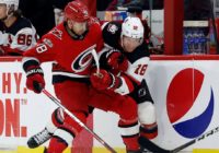 Jesper Fast scores on OT deflection, Hurricanes eliminate Devils in Game 5