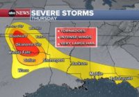 Tornado hits northern Texas as watches issued in South, severe weather outbreak continues: Latest