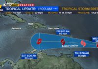 Tropical Storm Bret set to strengthen near hurricane strength in coming days