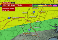 Warmest temps since 2022, level 1 severe weather threat for Sunday