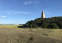 Bald Head Island Lighthouse receiving restoration work from Hurricane Florence damage
