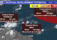 Three tropical storms form, two more are coming soon