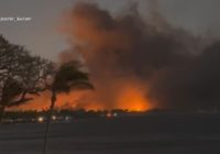 People in Hawaii flee to ocean to escape wildfires burning popular tourist town