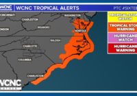 Tropical Storm Ophelia forms off Carolina coast