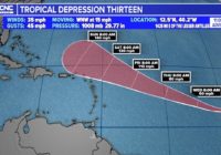 Tropical Storm Lee forms in the Atlantic Basin