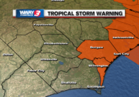 Tropical Storm Warning issued for portions of Cape Fear