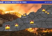 Fire in NC mountains: Where are active wildfires burning?