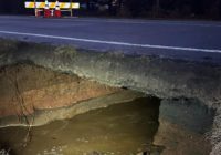 Cabarrus County highway washed out by flooding