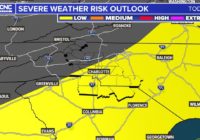 Low risk of severe weather Friday evening