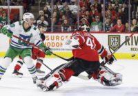 Sebastian Aho scores in OT to lift Hurricanes over Devils 1-0