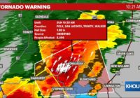 TAKE COVER | Confirmed tornado near Onlaska, 9 miles NW of Livingston, moving east