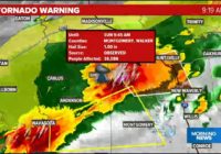TAKE COVER | Tornado spotted moving east just east of Huntsville State Park, NWS confirms