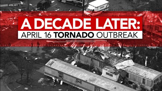 A Decade Later: WRAL reflects on April 16, 2011, tornado outbreak