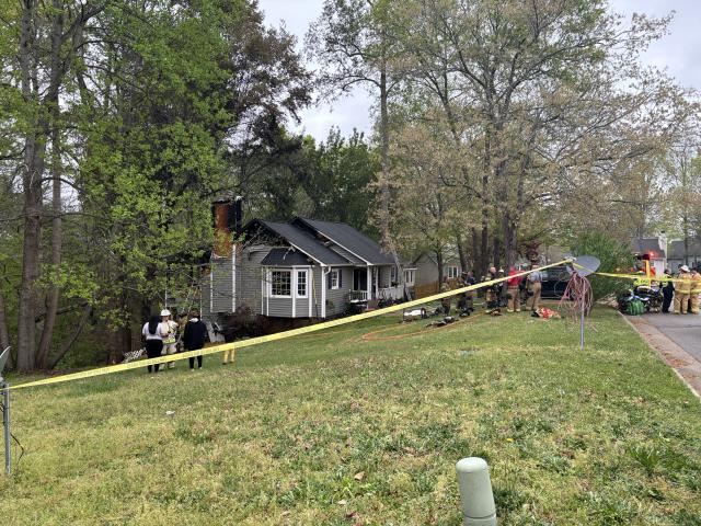 A house fire was accelerated by the strong winds, which caused the fire to spread. A house fire was accelerated by the strong winds, which caused the fire to spread.