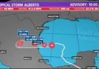 Tropical Storm Alberto becomes the first named storm of the 2024 Hurricane Season