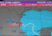 Alberto, hurricane season's first named storm, makes landfall in Mexico
