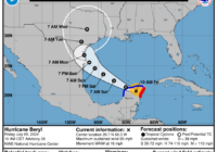 Hurricane Beryl makes landfall in Mexico, may be headed toward Texas