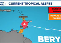 Hurricane Beryl regains Cat. 4 strength as it heads west-northwest