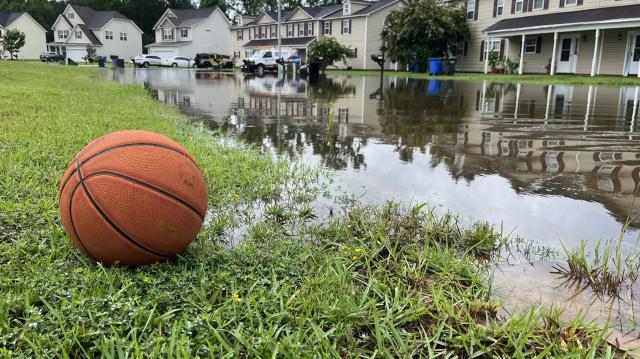 Bombay Drive floods in Fayetteville