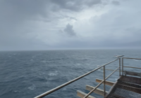 A look from Frying Pan Tower as Tropical Storm Debby approaches