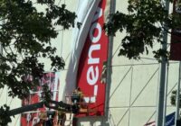 Lenovo signage installation begins at Hurricanes arena
