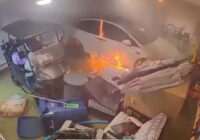 Tesla catches fire after garage floods during Hurricane Helene