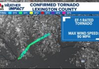 EF-1 tornado leaves trail of damage in South Carolina and beyond