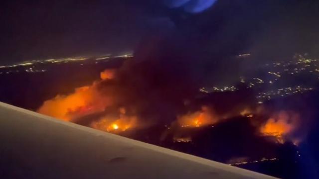 View of SC wildfire from plane (Photo: Becca Ann)