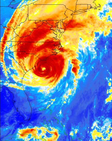 Hurricane Floyd radar image (National Weather Service image) Hurricane Floyd radar image (National Weather Service image)