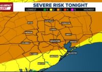 Harris County was under an 'enhanced' threat for severe weather Friday. Here's how often that happens.