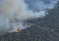 Crews battle wildfire in rural area west of Fredericksburg