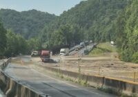 Flooding and rock slides close heavily damaged I-40 section in Smoky Mountains