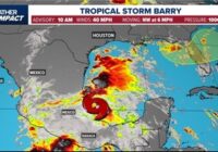 Tropical Depression 2 strengthens into Tropical Storm Barry in southern Gulf