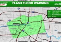 Weather Impact Alert: Gusty downpours, flash flood warning issued