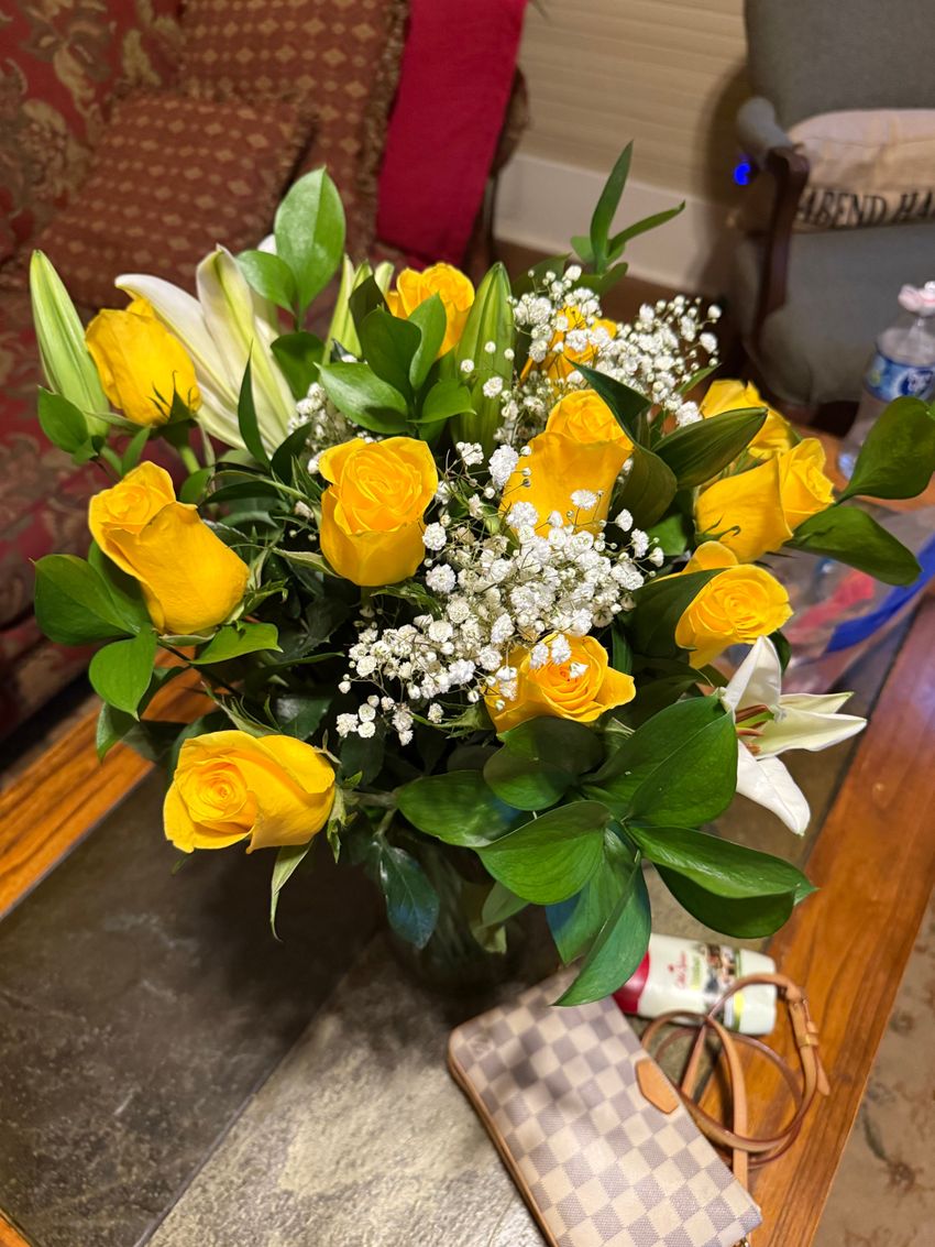 A bouquet of yellow roses Tanya Powell bought as she waited to hear news about her daughter, already fearing the worst. Tanya said yellow roses reminded her of her daughter's name, Ella Rose, which sounds like “yellow rose.” Powell wanted that symbol with her when she received the call from The Texas Rangers that her daughter had been found.