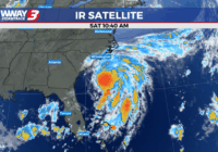 Tropical Storm Chantal formed off the southeast coast